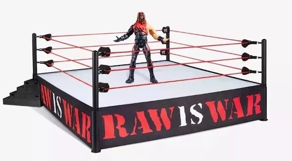WWE Ultimate Edition Attitude Era Ring with Kane Playset assembled. Click for free appraisal