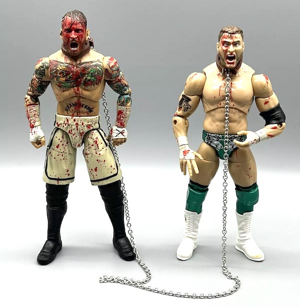 Ringside Exclusive AEW Blood and Guts Ringside Exclusive MJF and CM Punk Action Figure Set out of the box. Click for appraisal or to sell yours