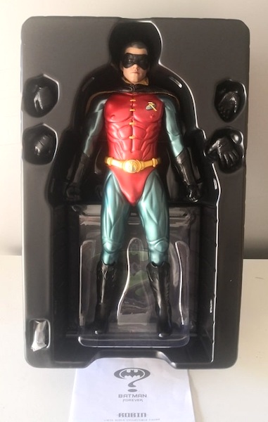 Batman Forever MMS594 1/6 Scale Robin open box. Click to value yours
