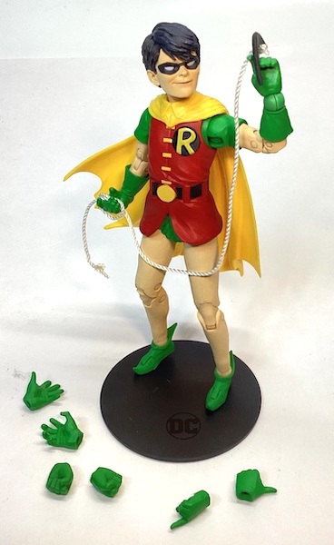Robin Dick Grayson Gold Label Figure out of the pack. Click to value yours