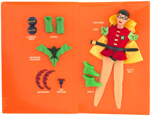 Captain Action Action Boy Robin Uniform and Equipment out of the box. Click to sell or value one