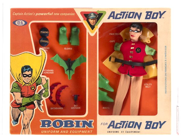 Captain Action Action Boy Robin Uniform and Equipment. Click to sell or value one