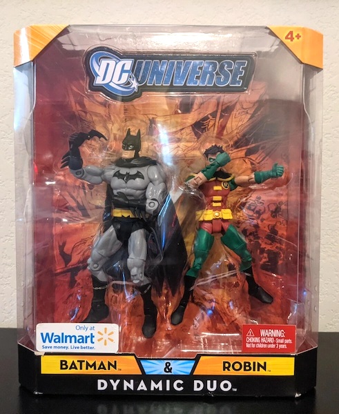 DC Universe Batman & Robin Dynamic Duo Walmart Exclusive 2-pack. Click to value one
