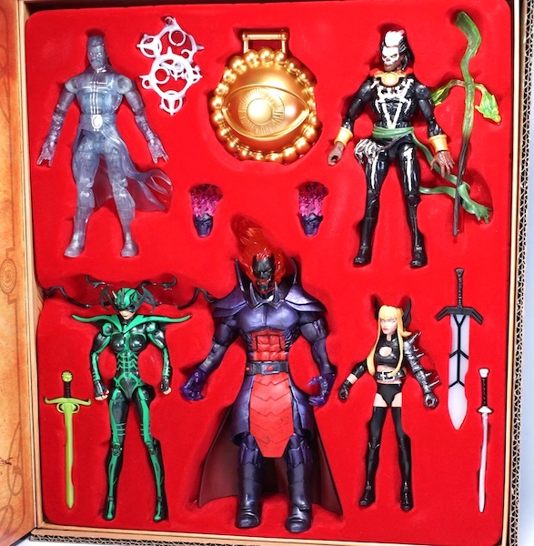 2018 SDCC Marvel Legends Doctor Strange Book of Vishanti open box. Click for appraisal