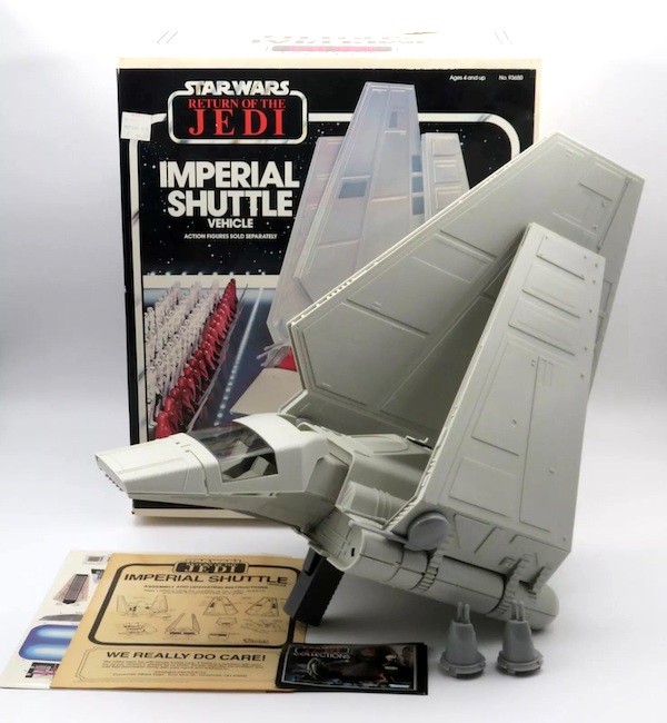 Star Wars Return of the Jedi Imperial Shuttle out of the box. Click to value or sell yours