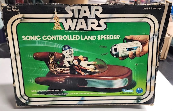 Star Wars Sonic Controlled Land Speeder (1978). Click to value or sell one today!