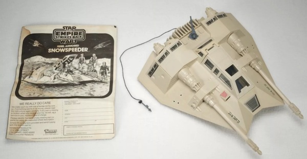 Star Wars Empire Strikes Back Snowspeeder out of the box. Click to sell or value one