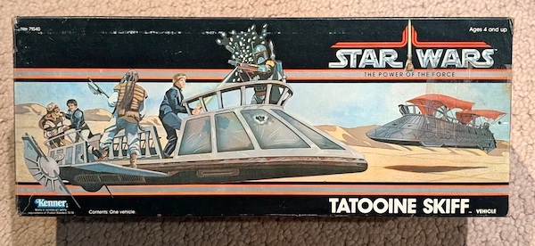 Star Wars Power of the Force Tatooine Skiff (1985). Click to sell or value one