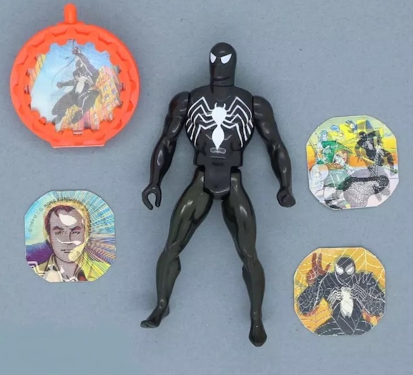 Marvel Super-Heroes Secret Wars Black Suit Spider-Man out of the pack. Click to value yours