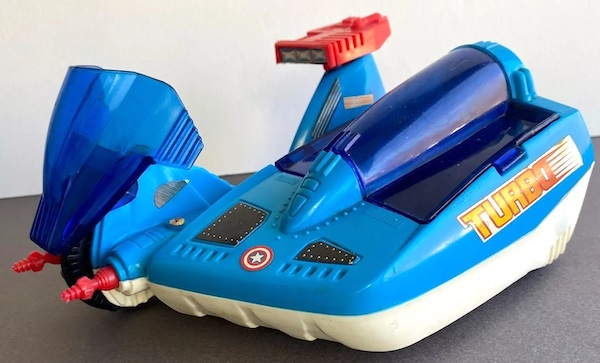 Marvel Secret Wars Turbo Cycle out of the box. Click to value or sell one