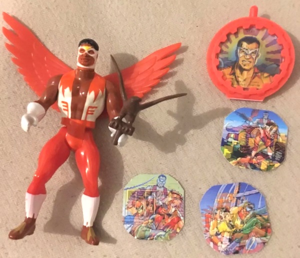 Marvel Secret Wars Falcon Figure out of the pack. Click to sell or appraise yours