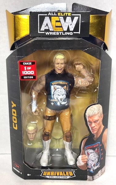 AEW Unrivaled Series 4 Cody Rhodes Chase Action Figure. Click for appraisal
