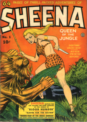 Sheena Queen of the Jungle #1: Comic, magazine character from the Golden Age