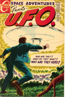 Space Adventures V3 #60: Flying saucer invasion cover. Click to sell your great sci-fi comics
