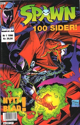 Spawn #1 Norwegian Edition (1996). Click to sell or value one