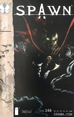 Spawn #166 2nd print: Variant cover art. Click to sell or appraise your collection