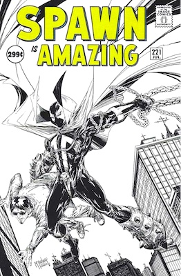 Spawn #221: Amazing Fantasy #15 Sketch cover by McFarlane. Click to sell