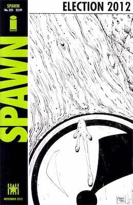 Spawn #225 Obama Sketch Cover. Click to sell your comics