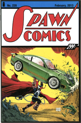Spawn #228: Cover swipe of Action Comics #1. Click to sell your copy