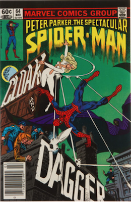 Spectacular Spider-Man #64: First Cloak and Dagger. Click to have your 1980s comic books appraised