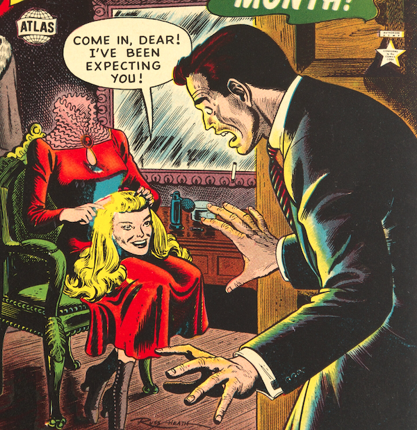 Spellbound Comics #4: headless woman haunts husband