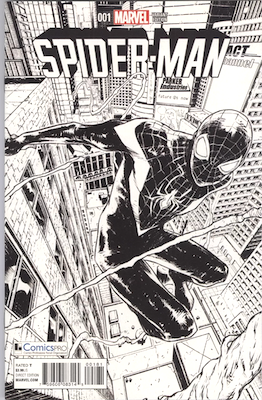 Spider-Man #1 (2016): ComicsPro Sara Pichelli sketch variant