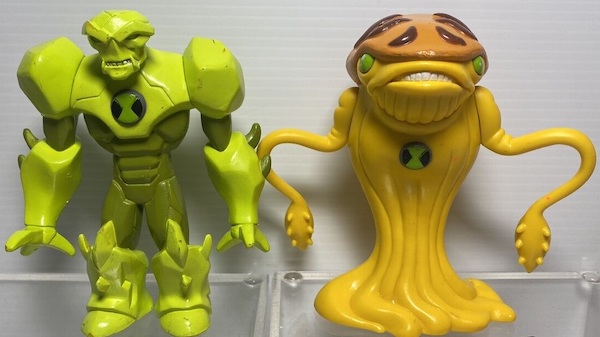 Ben 10 Squidstrictor and Rock Action Figure Two Pack out of the box. Click for a free appraisal