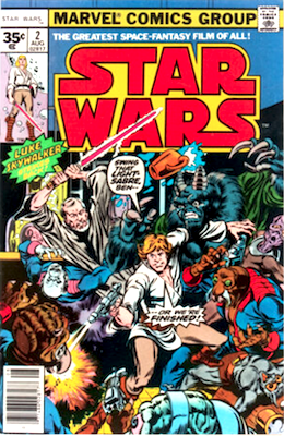 Star Wars #2 35 Cent Marvel Price Variant. Click to appraise yours if you have found one
