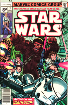 Star Wars #3 35 Cent Marvel Price Variant. Click to appraise yours if you have found one