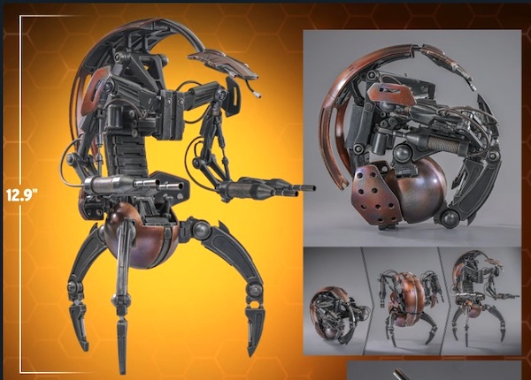 Star Wars Episode I The Phantom Menace MMS 755 1/6 Scale Droideka Figure. Click to value or sell yours