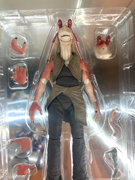 S.H.Figuarts Star Wars Episode I The Phantom Menace Jar Jar Binks open box. Click to value or sell one