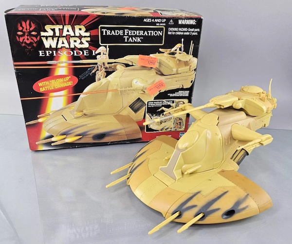 Star Wars Episode I The Phantom Menace Trade Federation Tank out of the box. Click to sell or appraise one