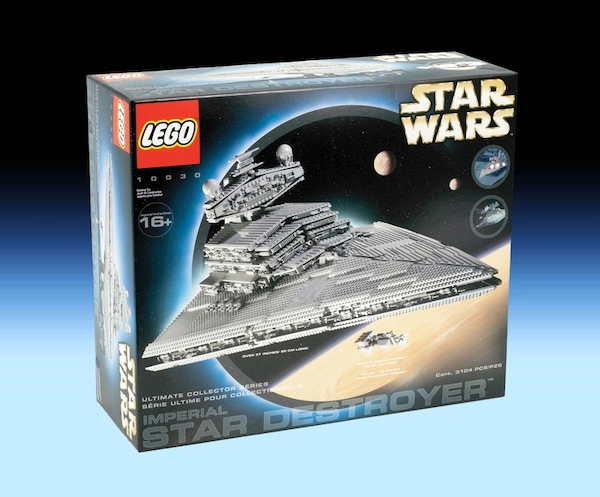 Star Wars LEGO Ultimate Collectors Series
Imperial Star Destroyer 10030 (2002). Click for appraisal