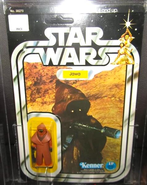 Star Wars Jawa Figure with vinyl cape. Click to sell or value yours