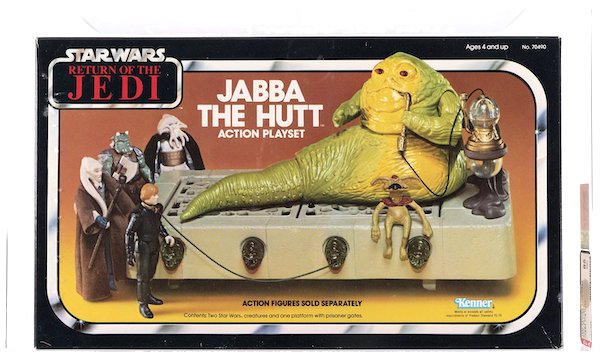 Star Wars ROTJ Jabba The Hutt Action Playset. Very rare mint in box! Click to sell or appraise yours