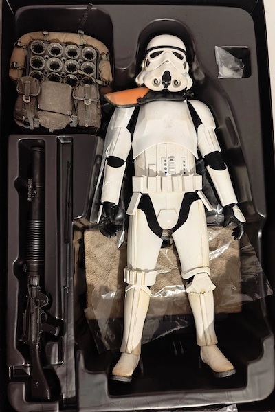 Star Wars MMS392 Rogue One 1/6th Scale Jedha Patrol open box. Click to value or sell one