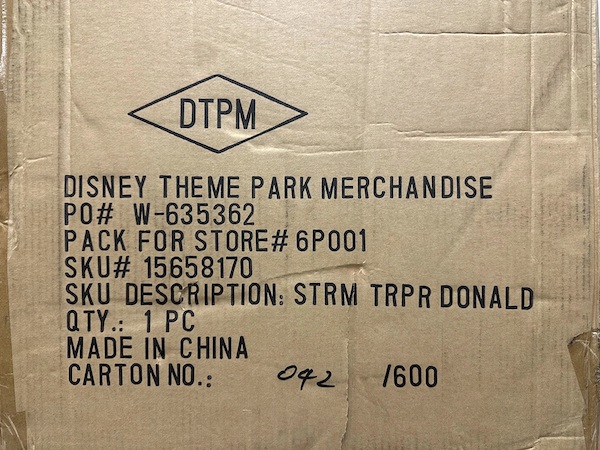 Disney Star Wars Weekends Stormtrooper Donald Duck Big Figure box