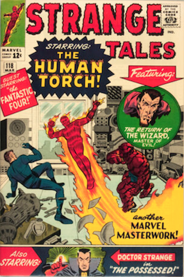 Strange Tales #118: First (partial) Doctor Strange comic book cover. Click to sell one