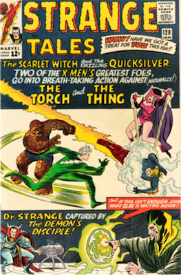 Strange Tales #128. Half panel Doctor Strange comic book cover. Click to sell one