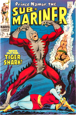 Sub-Mariner #5: 1st Tiger Shark. Click to sell or value one