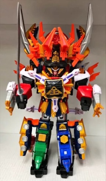 Power Rangers Super Samurai Gigazord Megazord Gift Set assembled. Click to appraise yours