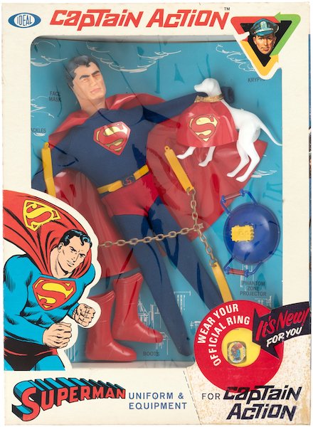 Captain Action Superman Uniform and Equipment. Click to sell yours
