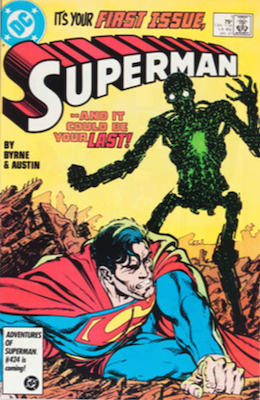 Superman v2 #1 (1987): First issue in relaunched series. Click for values