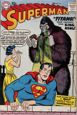 Superman #127: 1st Titano. Click for an appraisal