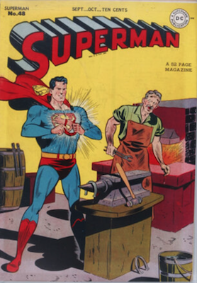 Superman #48: 1st Superman time travel. Click for values