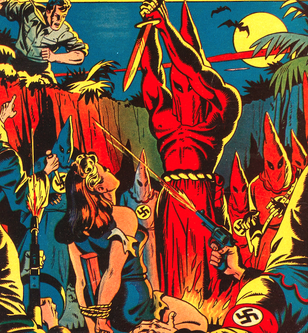 Suspense Comics #3: Nazi sacrifice cover scene