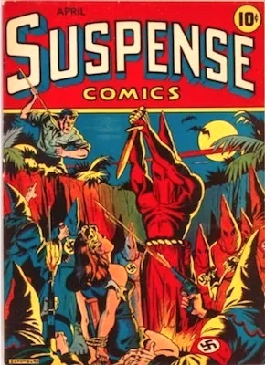 Suspense Comics #3: Nazi sacrifice cover Suspense Comics #3: Nazi sacrifice cover