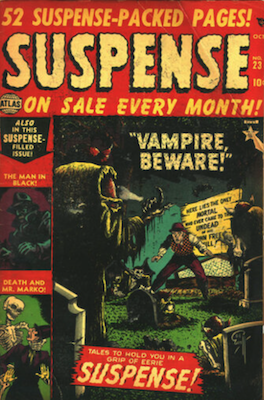 Suspense #23 by Atlas Comics. Click for valuation
