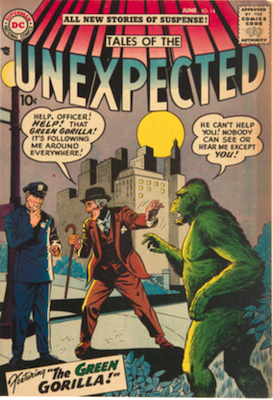 Tales of the Unexpected #14: Green gorilla cover