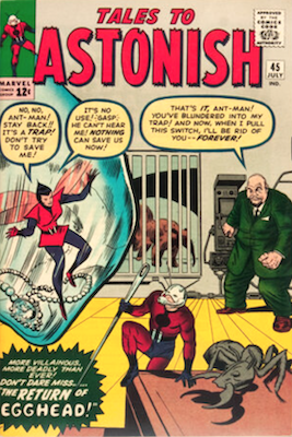 Tales to Astonish #45: 2nd Wasp, 2nd Egghead. Click to sell or value yours